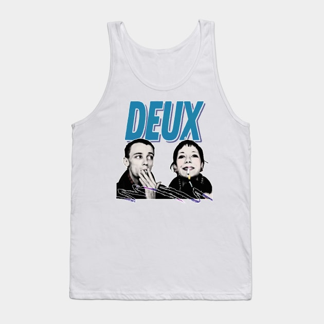 Deux - French Coldwave Tank Top by DankFutura